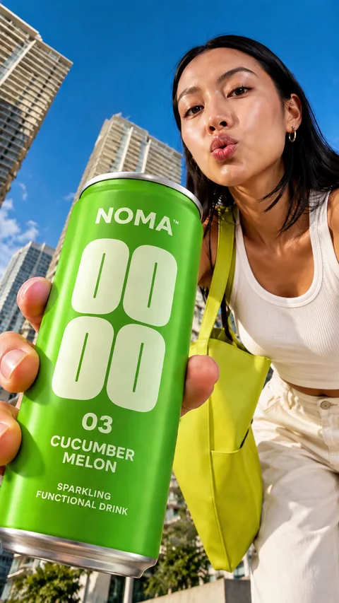 A lifestyle campaign photograph with NOMA
